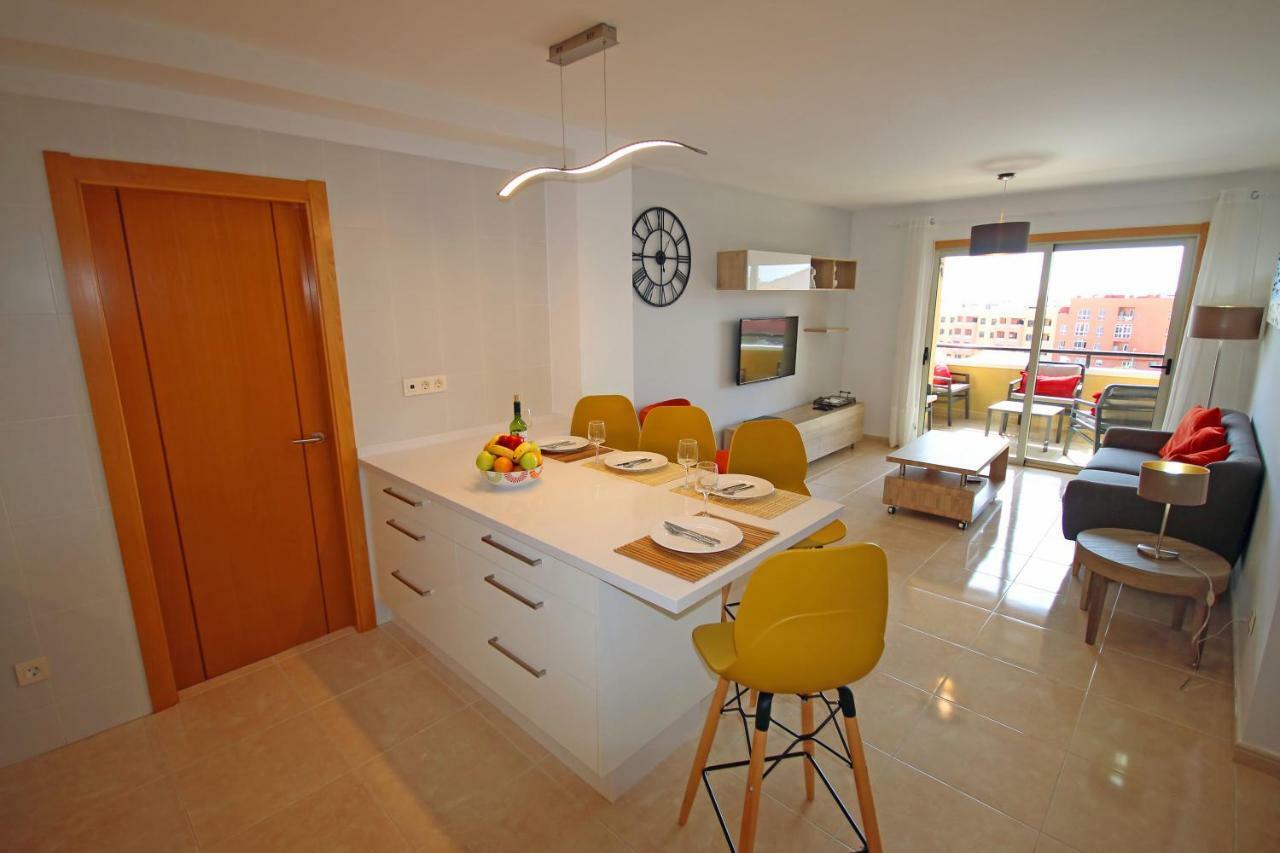 La Perla By Rentmedano Superb Luxury Duplex, Private Roof Terrace, Ocean View, Pool, Wifi And Parking Lägenhet El Médano Exteriör bild